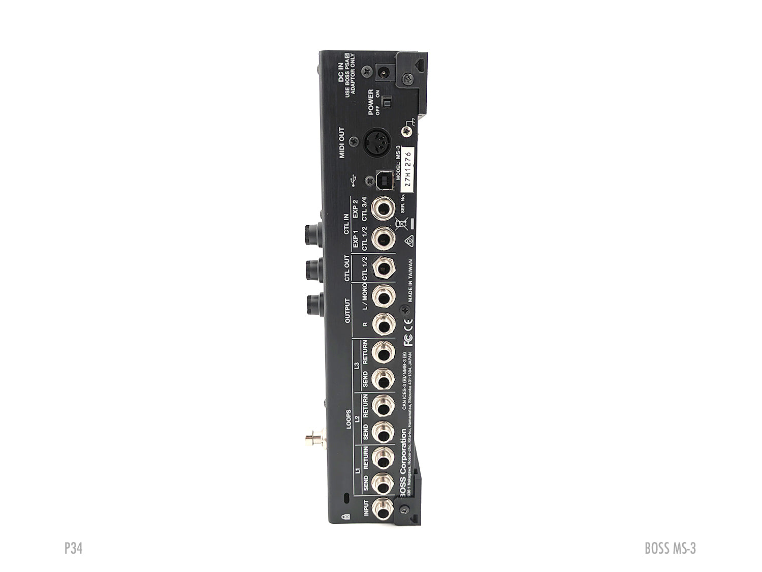 Boss MS-3 Pedal Plate