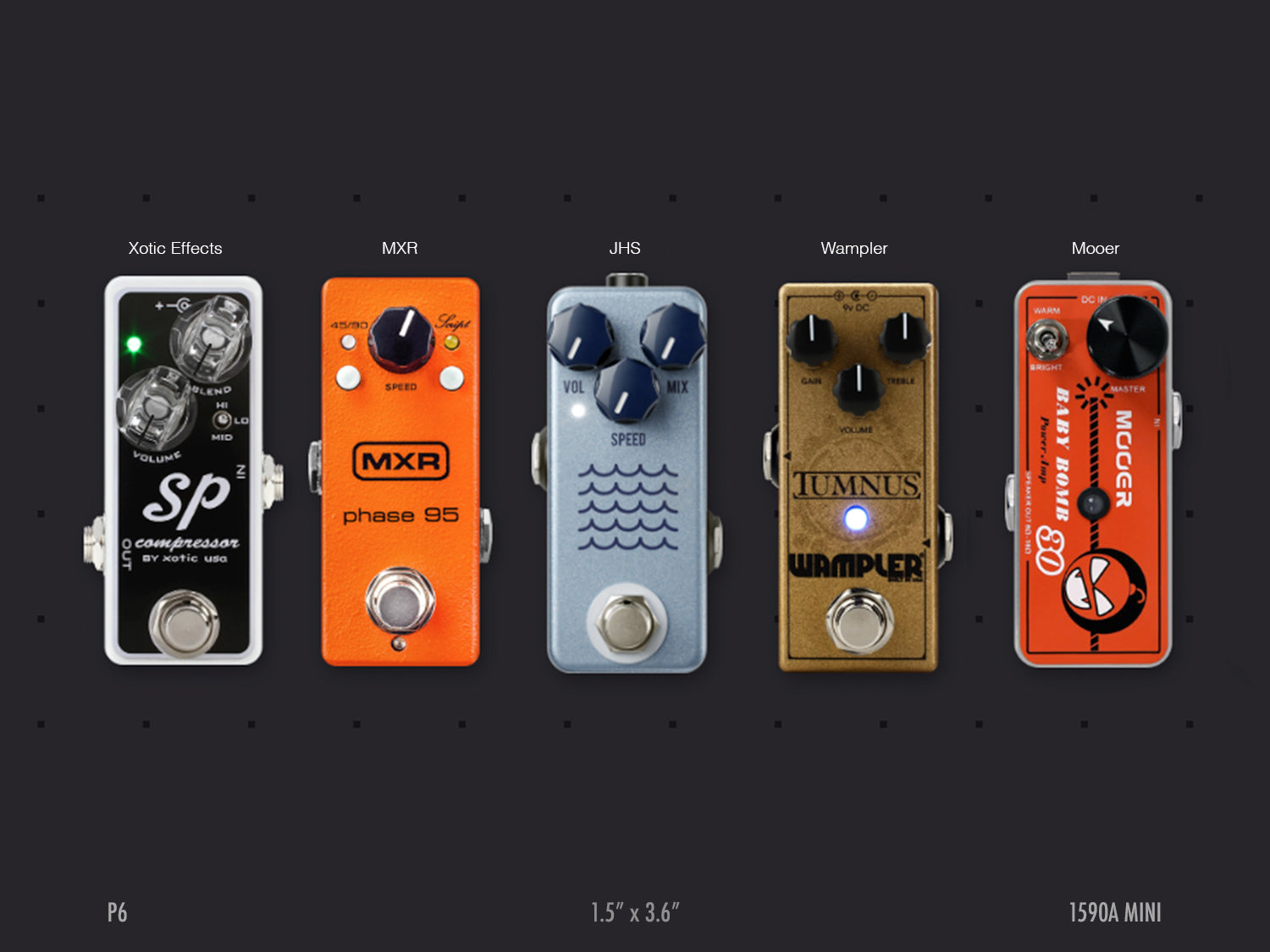 1590A Mini Pedal Plate